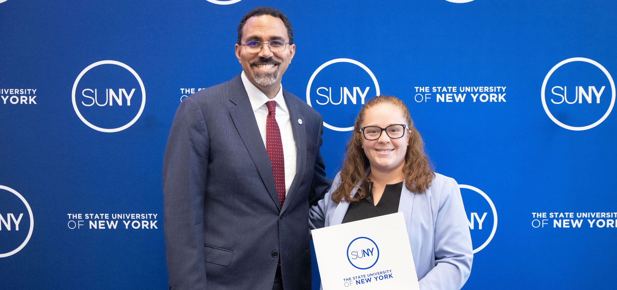 Chancellor John B. King Jr. and Ashley Molina