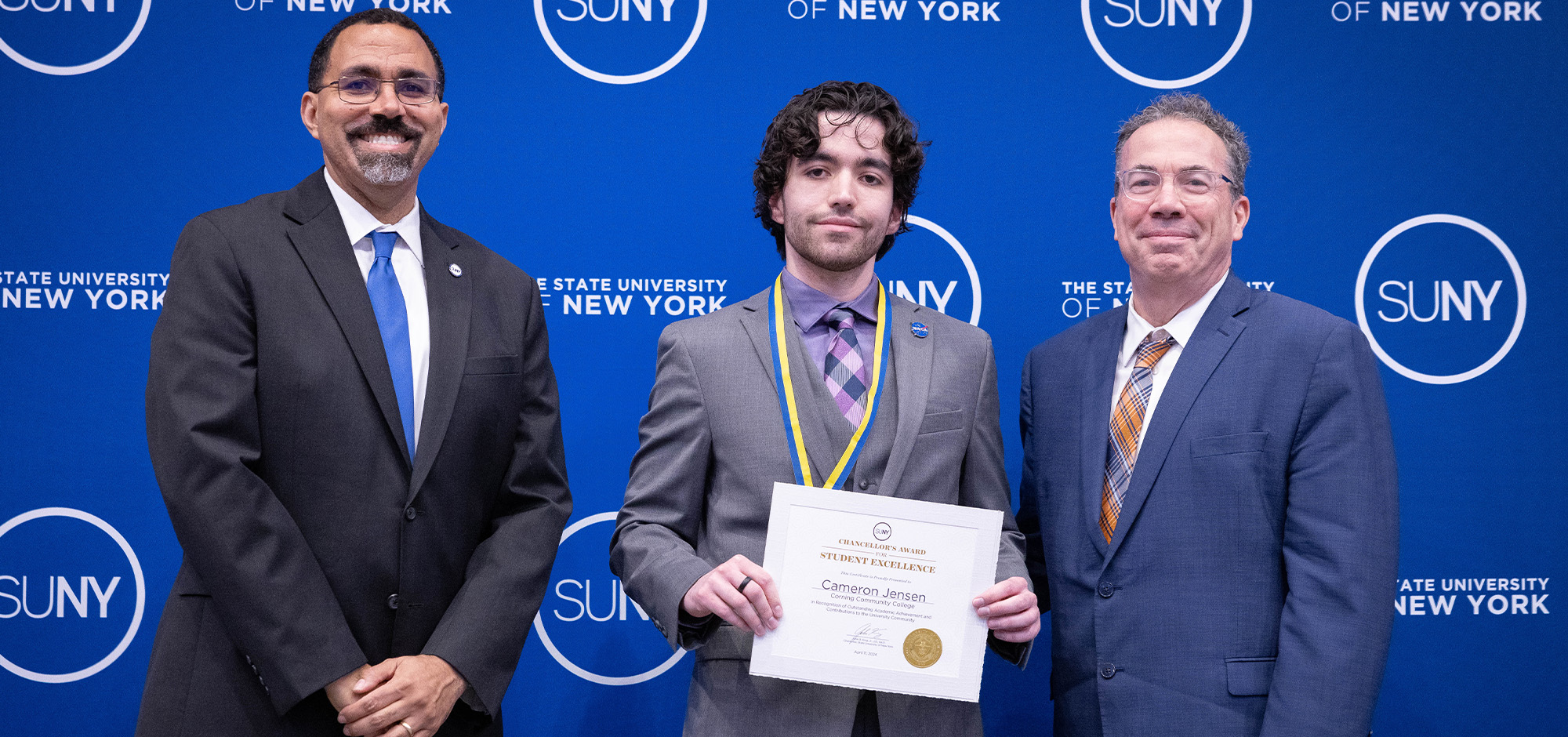 Cameron Jensen receives SUNY CASE Award